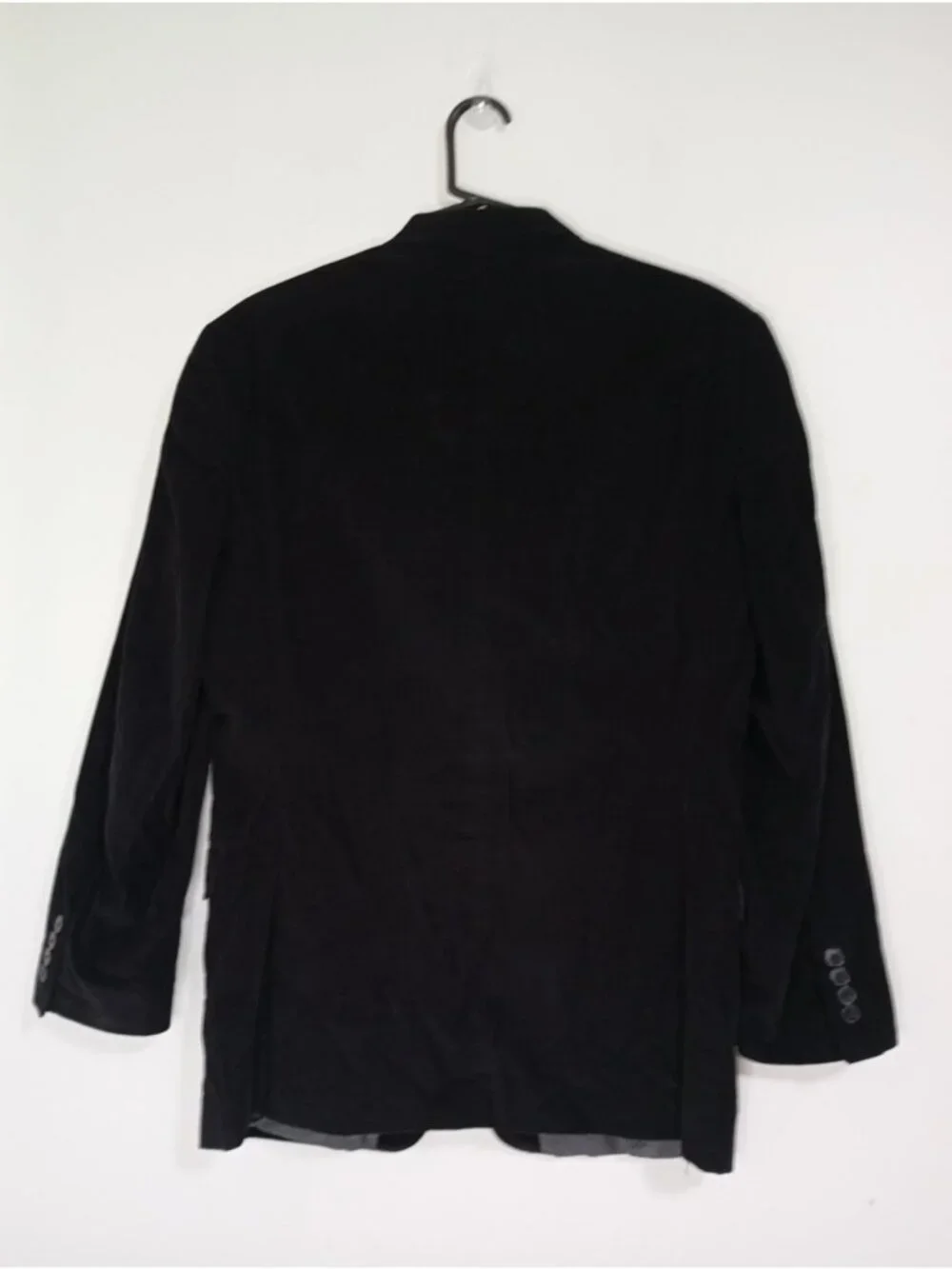 Calvin Klein Black Corduroy Blazer 36R Notch Lapel Fully Lined 100% Cotton Mens